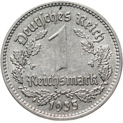 Купить Германия (Третий рейх) 1 рейхсмарка 1935 А