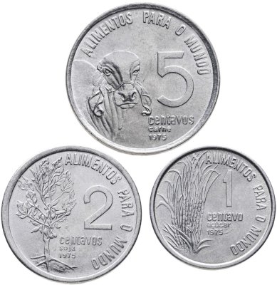 купить Бразилия набор монет 1975 "ФАО" (3 штуки)