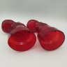Купить Вазы парные "Красные ботфорты" ("Сапоги"), стекло, Европа, 1970-1990 гг.