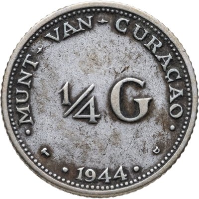 купить Кюрасао 1/4 гульдена (gulden) 1944