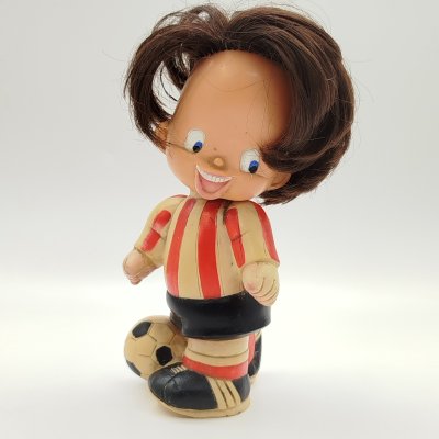 купить Игрушка (кукла) "Футболист", "Jugoplastika", резина, волос искусственный, литьё, пробивка, крашение, роспись, Югославия, 1970-1990 гг.