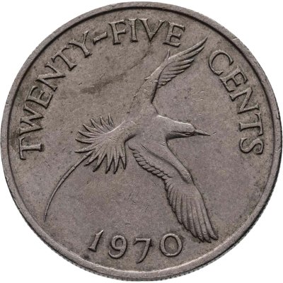 купить Бермуды 25 центов (cents) 1970