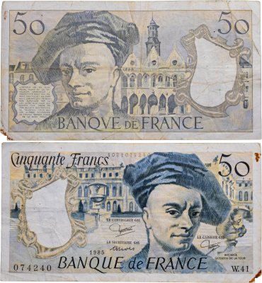 купить Франция 50 франков 1976-1992 (Maurice Quentin de la Tour, Морис Кантен де Латур) Pick 152