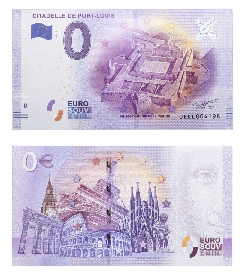 Купить 0 евро (euro) "Цитадель Порт-Луи"