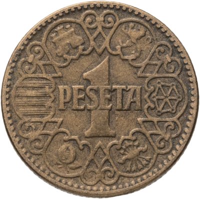 купить Испания 1 песета (peseta) 1944
