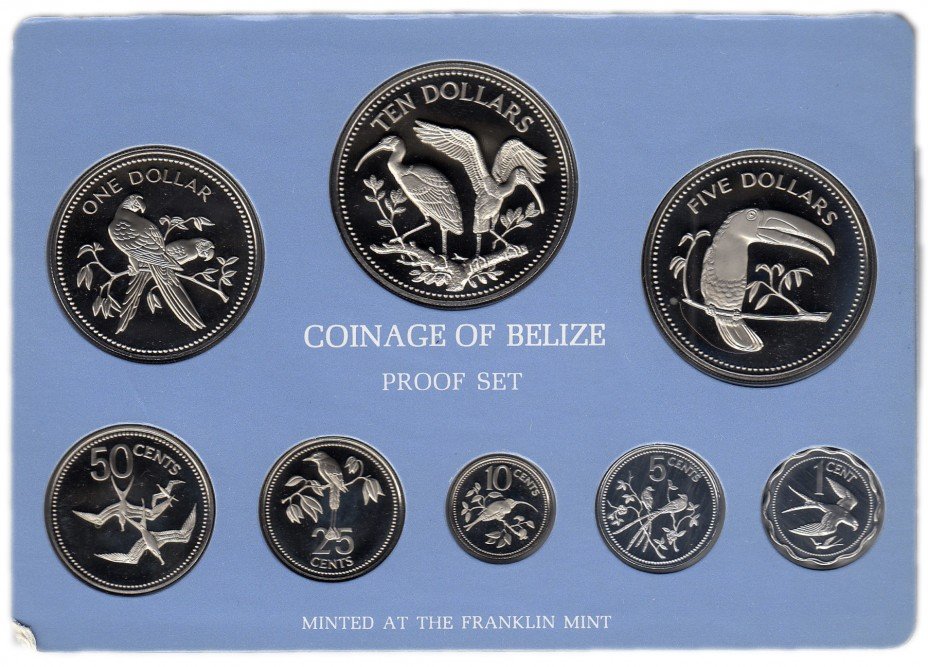 купить Белиз набор монет 1980 Proof (8 монет)