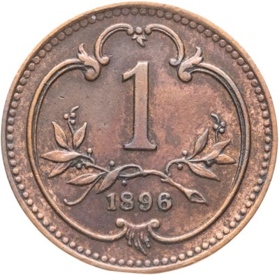 купить Австрия 1 геллер (heller) 1896