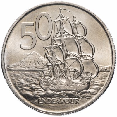 купить Новая Зеландия 50 центов (cents) 1971