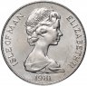 Купить Остров Мэн 1 крона 1981 "Международный год инвалидов - Дуглас Бадер"