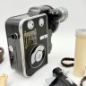 Купить Кинокамера "Нева-2" в футляре с комплектующими, металл, стекло, пластик, ЛОМО (Ленинградское оптико-механическое объединение), СССР, 1963-1976 гг.