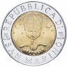 Купить Сан-Марино 500 лир 1999 "Исследование космоса"