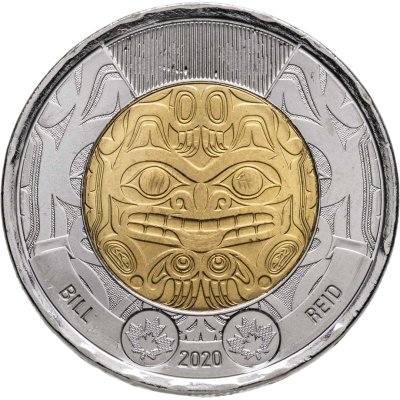 купить Канада 2 доллара (dollar) 2020 "100 лет со дня рождения Билла Рида"