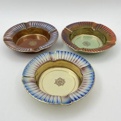 купить Комплект пепельниц с радужным градиентом, металл, эмали, золочение, Европа, 1970-1990 гг.