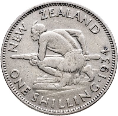купить Новая Зеландия 1 шиллинг (shilling) 1934