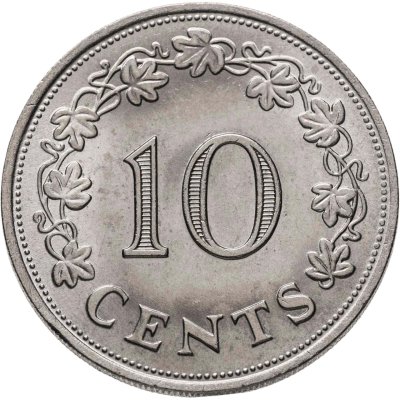 купить Мальта 10 центов 1972