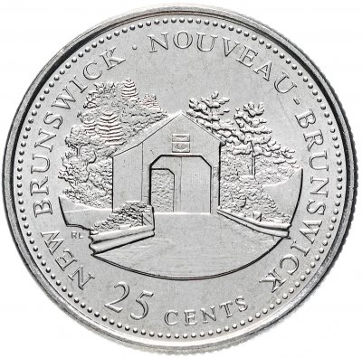 купить Канада 25 центов (cents) 1992 "125 лет Конфедерации Канада - Новый Бронсвик"