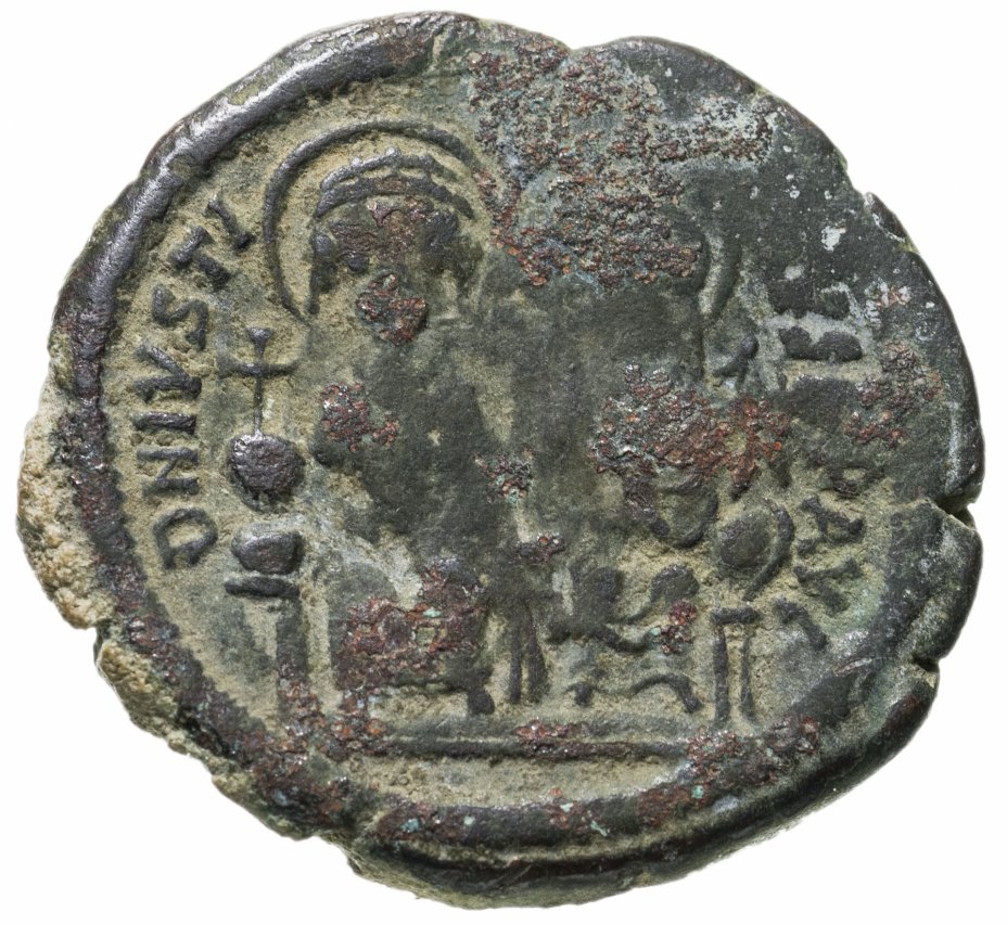 купить Византийская империя, Юстин II, 565-578 годы, фоллис.(Константинополь)