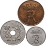 Купить Дания набор монет 1960-1972 (3 штуки)