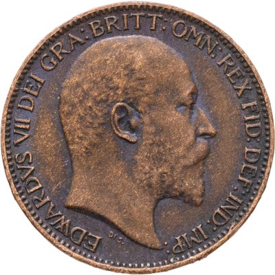 купить Великобритания 1 фартинг (farthing) 1909