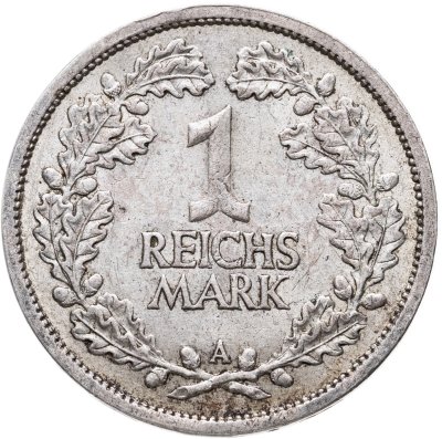 купить Германия 1 рейхсмарка (reichsmark) 1926 A знак монетного двора "A" — Берлин