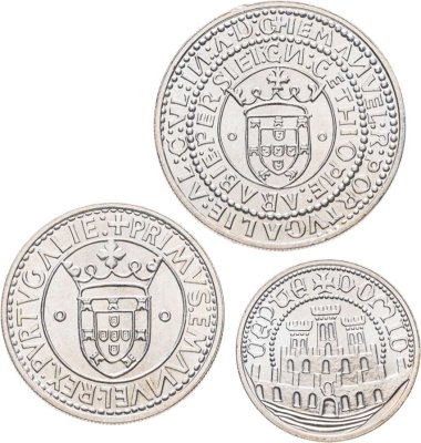 купить Португалия набор из 3-х монет (500, 750, 1000 эскудо) 1983