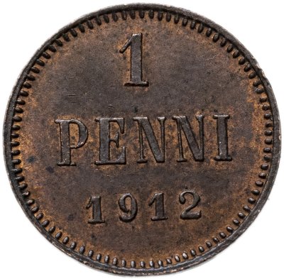 купить 1 пенни (penni) 1912 Российская Финляндия