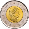 Купить Канада 2 доллара (dollar) 2020 "100 лет со дня рождения Билла Рида" (цветная)