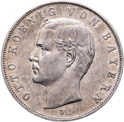 купить Германская империя (Бавария) 3 марки (mark) 1911 D