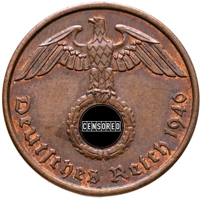 купить Германия, Третий рейх 2 рейхспфеннига (reichspfennig) 1940 А