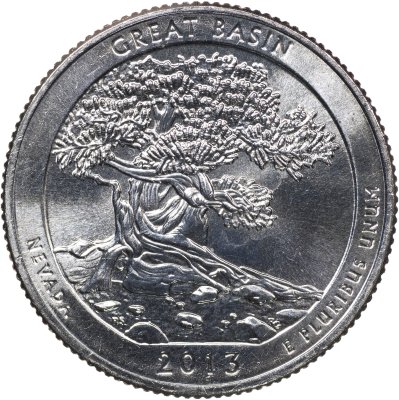 купить США 25 центов [Квотер] 2013 D [KM#544] "Национальный парк Грейт-Бейсин - Great Basin [Nevada]"