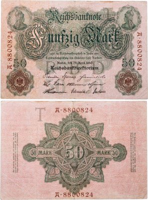 купить Германия 50 марок 1910