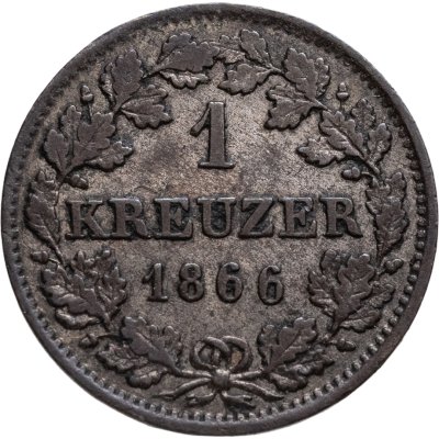 купить Бавария (Германия) 1 крейцер 1866
