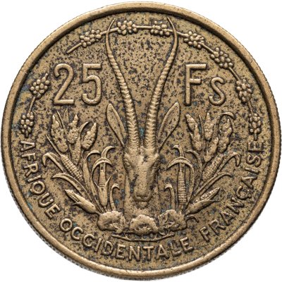 купить Французская Западная Африка 25 франков (francs) 1956