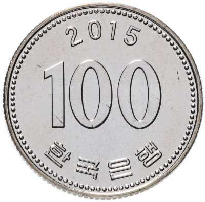 купить Южная Корея 100 вон (won) 2015