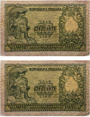 купить Италия 50 лир 1951