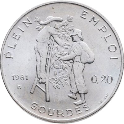 купить Гаити 0,2 гурда (gourde) 1981 "ФАО"