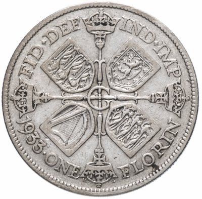 Купить Великобритания 1 флорин 1933