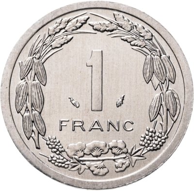 купить Центральная Африка (BEAC) 1 франк (franc) 1985