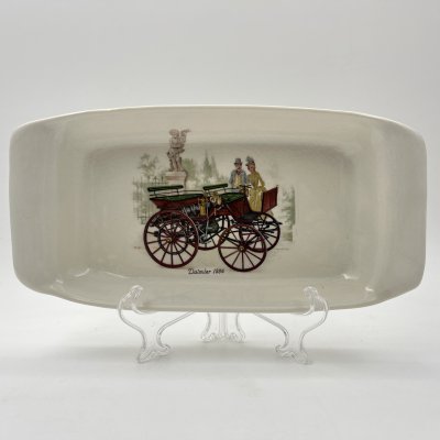 купить Лоток для мелочей, украшенный изображением автомобиля "Daimler 1886", фаянс, деколь, Западная Европа, 1950-1970 гг.