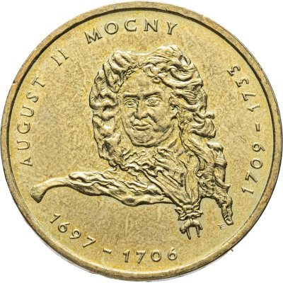 купить Польша 2 злотых 2002 Польские Короли - Август II Сильный