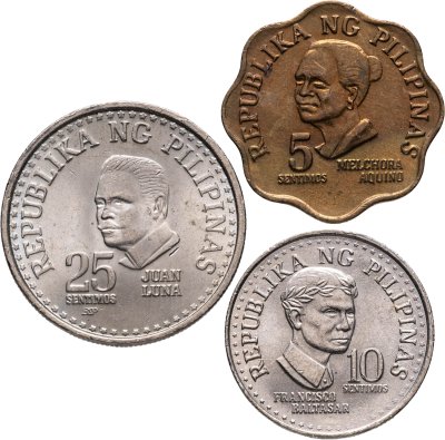 купить Филиппины набор монет 1975-1979 (3 штуки)
