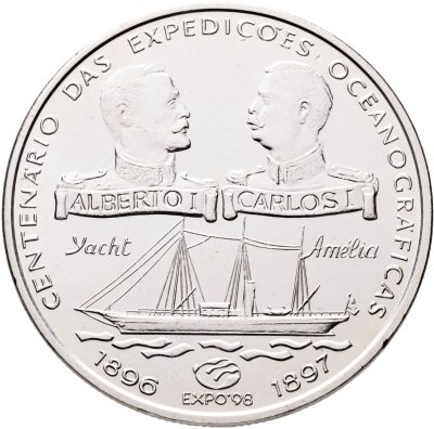 купить Португалия 1000 эскудо (escudos) 1997 "100 лет океанографическим экспедициям"