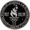 Купить США 50 центов (1/2 доллара, half dollar) 1996 S "XXVI летние Олимпийские Игры, Атланта 1996 - Плавание"