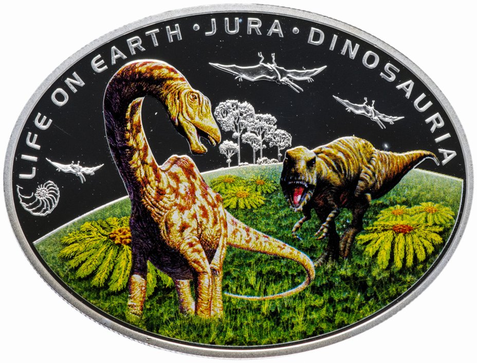купить Ниуэ 1 доллар 2013 «Юрский период-динозавры на земле»