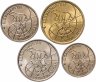 Купить Набор из 4-х монет 1993 ММД Арктикуголь, о. Шпицберген