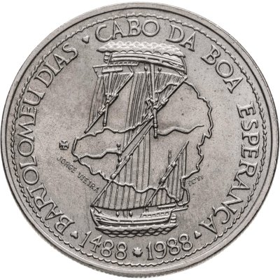 купить Португалия 100 эскудо (escudos) 1988 "Золотой век открытий - Бартоломеу Диаш, мыс Доброй Надежды"