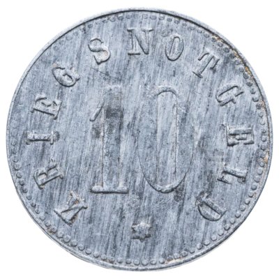 купить Германия (нотгельды) 10 пфеннигов 1919 "Город Цвизель"