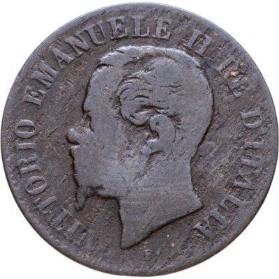 купить Италия 2 чентезимо (centesimi) 1867 M знак монетного двора: "M" - Милан