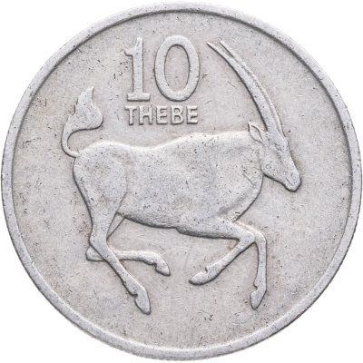 купить Ботсвана 10 тхебе (thebe) 1980