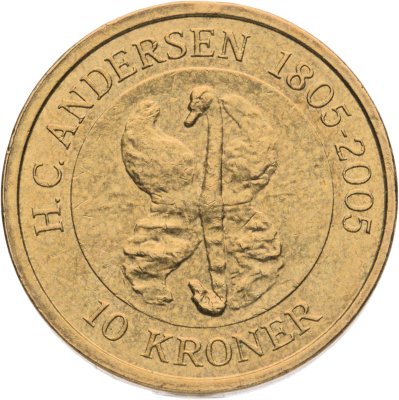 купить Дания 10 крон (kroner) 2005 "Сказка - Гадкий утёнок"